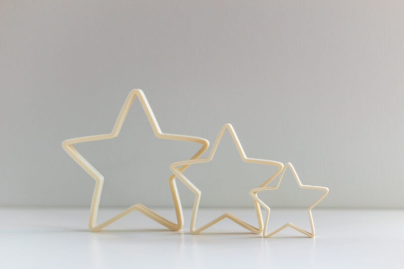 3D-STERNE IM 3ER-SET SCHLICHT – Bild 4